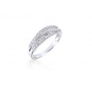 9ct White Gold Eternity Ring with 0.25ct Diamonds.