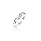 9ct White Gold Eternity Ring with 0.25ct Diamonds.