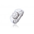 9ct White Gold Mens Ring with 0.50ct Diamonds.