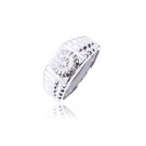 9ct White Gold Mens Ring with 0.25ct Diamonds.