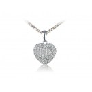 9ct White Gold Pendant with 0.25ct Diamonds