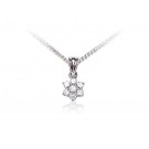 9ct White Gold Pendant with 0.25ct Diamonds. 