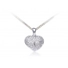 9ct White Gold Pendant with 0.25ct Diamonds. 