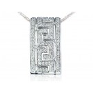 9ct White Gold Pendant with 0.50ct Diamonds.