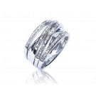 9ct White Gold & 0.22ct Diamonds Wedding Ring