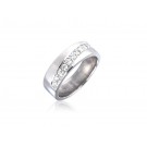 9ct White Gold & 0.33ct Diamonds 5mm Wedding Ring