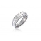 9ct White Gold & 0.30ct Diamonds 5mm Wedding Ring