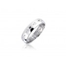 9ct White Gold & 0.35ct Diamonds 4mm Wedding Ring