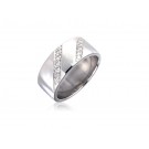 9ct White Gold & 0.20ct Diamonds 7mm Wedding Ring