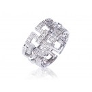 9ct White Gold & 0.25ct Diamonds Wedding Ring