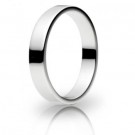 9ct White Gold 4mm Flat Shape Wedding Band 4.6gms