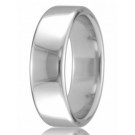 9ct White Gold 5mm Court Wedding Band 6.6gms