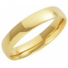 9ct Yellow Gold 4mm Court Wedding Band 4.7gms 