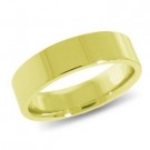 9ct Yellow Gold 6mm Flat Shaped Wedding Band 6.0gms 