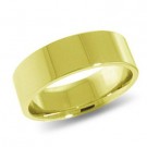 9ct Yellow Gold 7mm Flat Shaped Wedding Band 8.1gms 