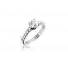 Platinum 1.00ct Diamonds Solitaire Engagement Ring