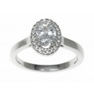 Platinum 0.64ct Diamonds Solitaire Engagement Ring