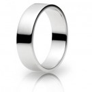 Platinum 6mm Flat Wedding Band 11.3gms