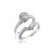 18ct White Gold 0.90ct Diamonds Bridal Set