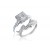 18ct White Gold 1.10ct Diamonds Bridal Set