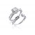 18ct White Gold 1.10ct Diamonds Bridal Set