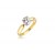 18ct Yellow & White Gold 1.00ct Diamond Solitaire Engagement Ring