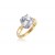 18ct Yellow & White Gold 3.00ct Diamond Solitaire Engagement Ring