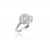 18ct White Gold ring with 0.50ct Diamonds