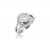 18ct White Gold ring with 0.80ct Diamonds.