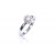 18ct White Gold ring with 0.25ct Diamonds.