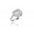 18ct White Gold ring with 0.90ct Diamonds. 