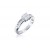 18ct White Gold ring with 0.75ct Diamonds. 