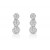 18ct White Gold Drop Earrings with 1.20ct Diamonds. 