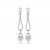 18ct White Gold Drop Earrings  with 2.25ct Diamonds.