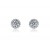 18ct White Gold & Diamonds Stud Earrings with Brilliant Cut Centre Stone 1.25ct Diamond.