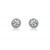 18ct White Gold & Diamonds Stud Earrings with Brilliant Cut Centre Stone 1.25ct Diamond. 