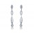 18ct White Gold Drop Earrings with 2.40ct Diamonds.