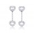 18ct White Gold Drop Earrings with 2.15ct Diamonds. 