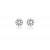 18ct White Gold Stud Earrings with 0.50ct Diamonds. 