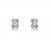 18ct White Gold Stud Earrings with 0.80ct Diamonds. 