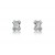 18ct White Gold Stud Earrings with 0.80ct Diamonds. 