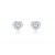 18ct White Gold Stud Earrings with 0.75ct Diamonds.