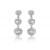 18ct White Gold Drop Earrings with 3.55ct Diamonds. 