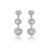 18ct White Gold Drop Earrings with 3.55ct Diamonds. 