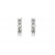 18ct White Gold Drop Earrings with 3 Brilliant Cut Diamonds. 0.90ct. 