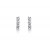 18ct White Gold Drop Earrings with 3 Brilliant Cut Diamonds. 0.55ct.