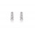 18ct White Gold Drop Earrings with 3 Brilliant Cut Diamonds. 0.60ct