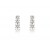 18ct White Gold Drop Earrings with 3 Brilliant Cut Diamonds. 1.00ct.