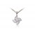 18ct White Gold Pendant with 0.40ct Diamonds. 