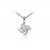 18ct White Gold Pendant with 0.40ct Diamonds. 